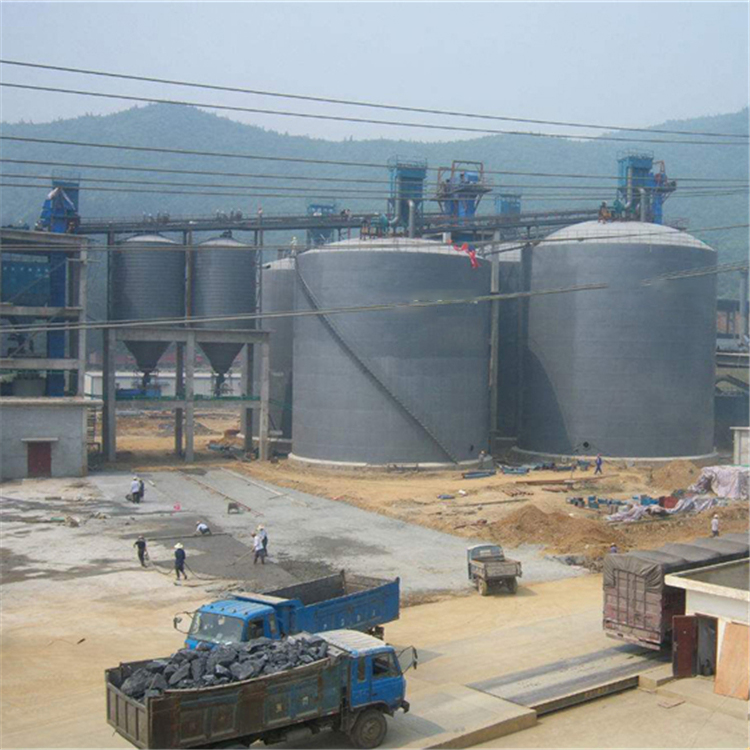 金华水泥钢板仓2座3000吨青岛项目进入施工